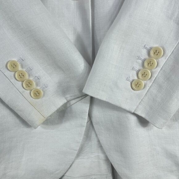 MADEWELL The Larsen Blazer Women Size XS 100% Linen White - Picture 6 of 16